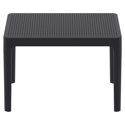Siesta Sky Commercial Grade Indoor / Outdoor Side Table, Black
