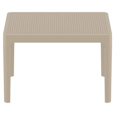 Siesta Sky Commercial Grade Indoor / Outdoor Side Table, Taupe