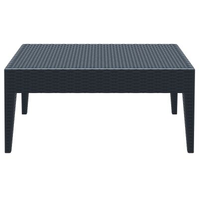 Siesta Tequila Commercial Grade Resin Wicker Outdoor Coffee Table, 92cm, Anthracite