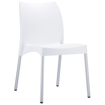 Siesta Vita Commercial Grade Indoor / Outdoor Dining Chair, White