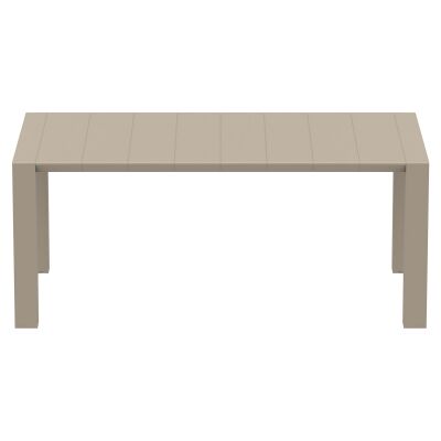 Siesta Vegas Commercial Grade Outdoor Extendible Dining Table, 180-220cm, Taupe