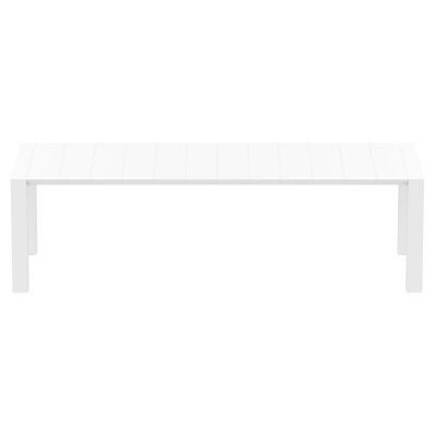 Siesta Vegas Commercial Grade Outdoor Extendible Dining Table, 260-300cm, White