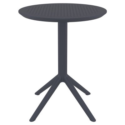 Siesta Sky Commercial Grade Indoor / Outdoor Round Folding Dining Table, 60cm, Anthracite