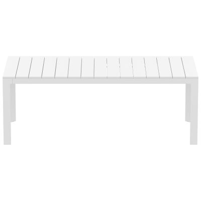 Siesta Atlantic Commercial Grade Outdoor Dining Table, 210/280cm, White