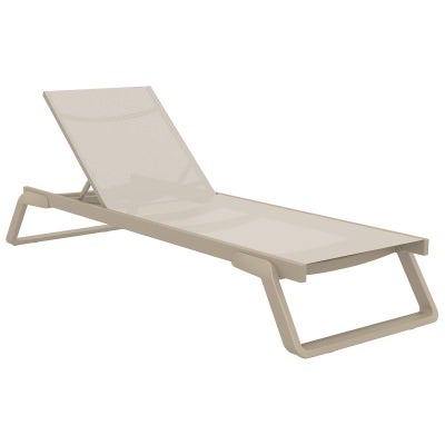 Siesta Tropic Commercial Grade Sunlounger, Taupe