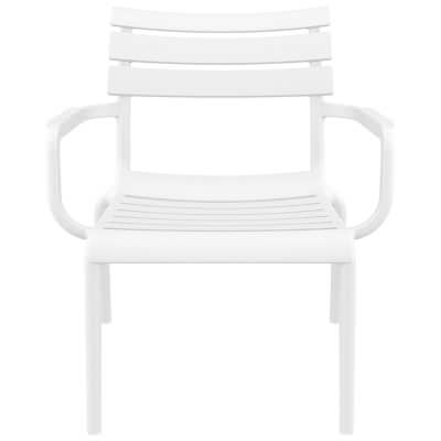 Siesta Paris Commercial Grade Indoor / Outdoor Lounge Armchair, White