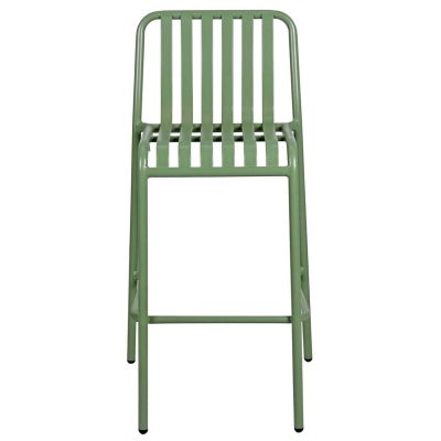 Durafurn Bordeaux Commercial Grade Metal Indoor / Outdoor Bar Stool, Olive Green