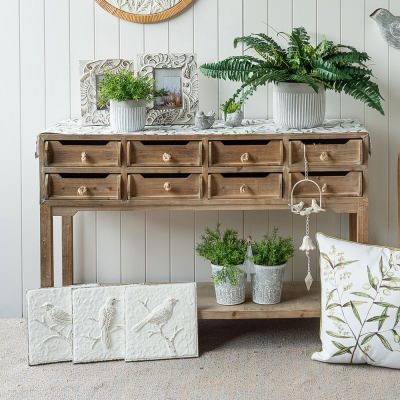 Shelley Timber Multi Drawer Console Table, 120cm