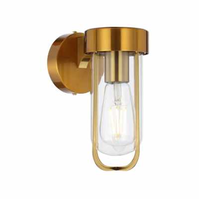 Fonseca IP44 Indoor / Outdoor Wall Light, Antique Gold