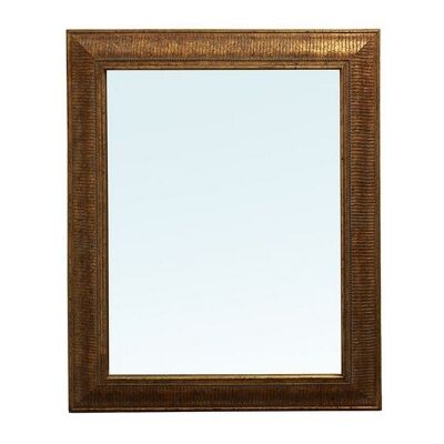 Emery Ridged Resin Frame Wall Mirror, 80cm