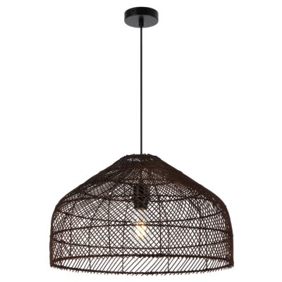 Frya Rattan Pendant Light, Large, Brown