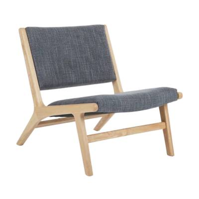Parsons Timber & Fabric Lounge Chair