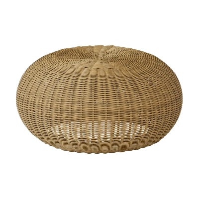 Tanya Poly Rattan Round Ottoman