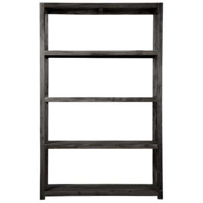 Carfu New Zealand Pine Timber Display Shelf, Large, Black