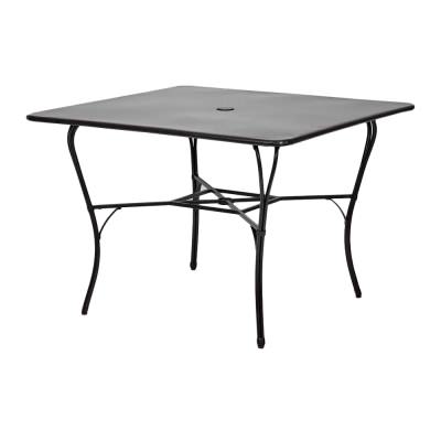 Davenport Iron Outdoor Square Dining Table, 110cm