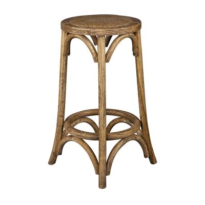 Denver Thea Elm Timber Counter Stool, Oak