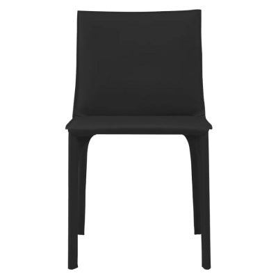 Giano Leather Dining Chair, Black