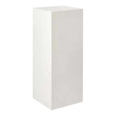 Lucienne Magnesia Square Plinth, Large, White