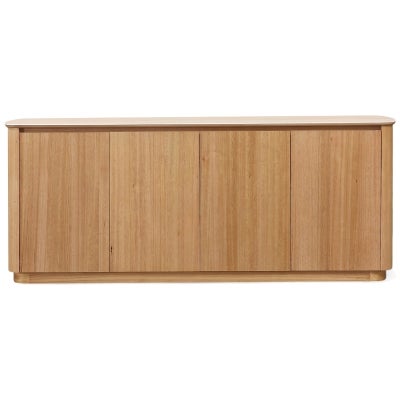 Carrick Mountain Ash Timber 4 Door Buffet Table, 200cm