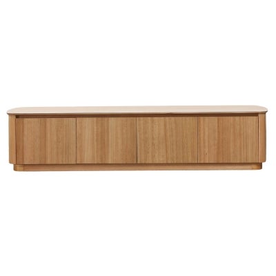 Carrick Mountain Ash Timber 4 Door TV Unit, 200cm