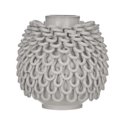 Grand Designs Obis Ceramic Vase, Medium, White