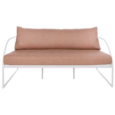 Amalfi Reeve Fabric & Metal Outdoor Sofa, 2 Seater