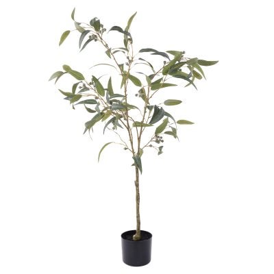 Rogue Potted Artificial Eucalyptus Gumnut Tree, 120cm