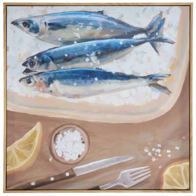 Amalfi Scorpa Framed Hand Painted Canvas Wall Art, 60cm