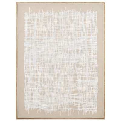 Amalfi Lattice Framed Canvas Wall Art, 100cm