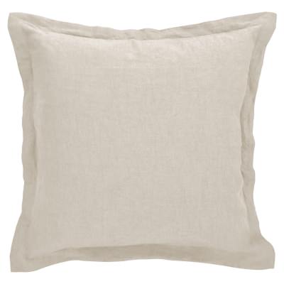 Amalfi Cove Feather Filled Linen Scatter Cushion, Oat
