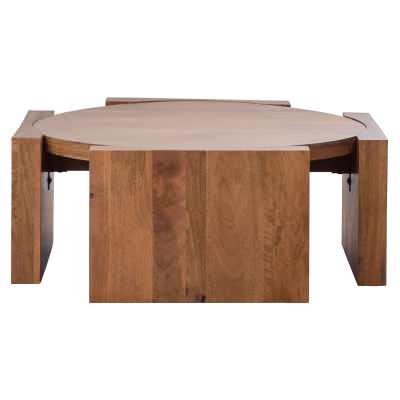 Grand Designs Juno Mango Wood Coffee Table, 90cm