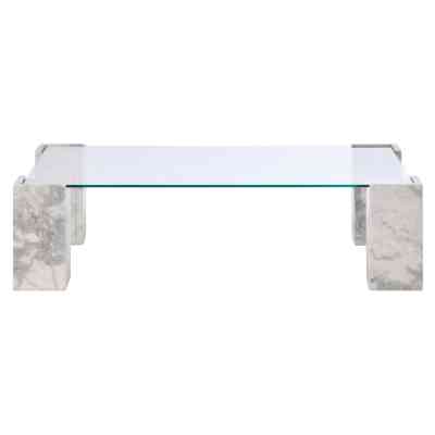 Grand Designs Lark Marble & Glass Coffee Table, 110cm