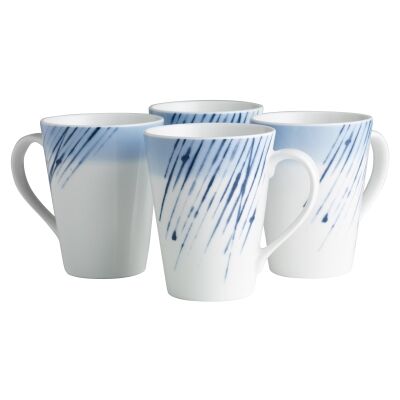 Noritake Hanabi Porcelain Mug, Set of 4