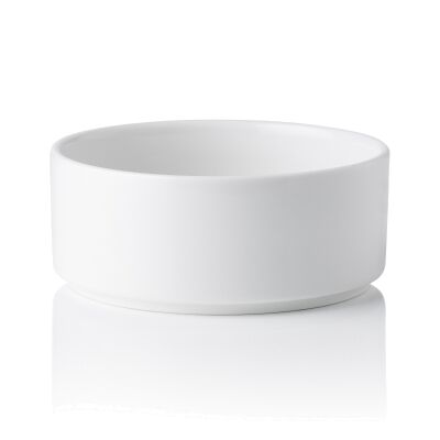 Noritake Stax Commercial Grade White Porcelain Cereal Bowl, Set of 4