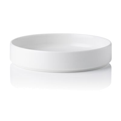 Noritake Stax Commercial Grade White Porcelain Deep Plate, Set of 4