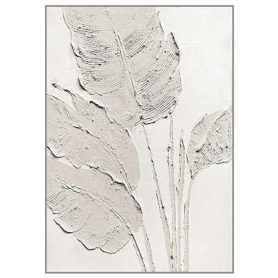 "Whispering Leaves" Framed Canvas Wall Art Paining, Type A, 103cm