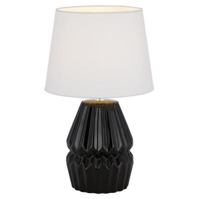 Greet Ceramic Base Table Lamp, White / Black