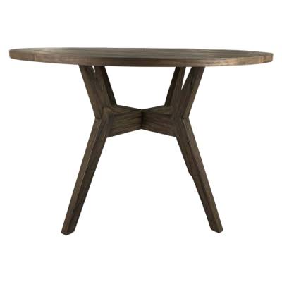 Maril Mindi Wood Round Dining Table, 120cm, Cocoa