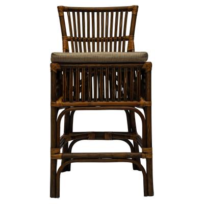 Westeros Rattan Counter Stool, Antique Brown