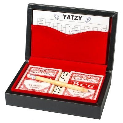 Karson Roll & Raise Boxed Poker Game Set