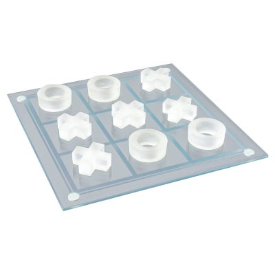 Karson Glass Tic Tac Toe Board Game Set