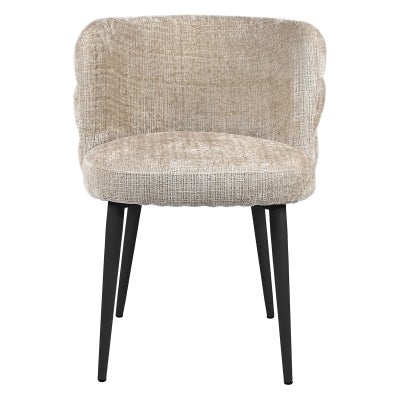 Freya Fabric Dining Chair, Latte
