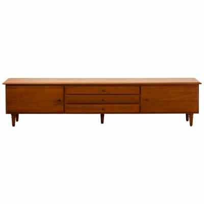 Romane Elm Timber 2 Door 3 Drawer TV Unit, 200cm