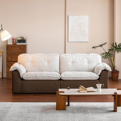 Miloria Boucle Fabric Modular Sofa, 2.5 Seater
