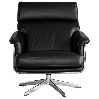Omes Leather Swivel Armchair