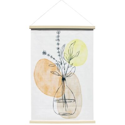 "Fortuity" Hanging Scroll Canvas Wall Art Print, No.2, 90cm