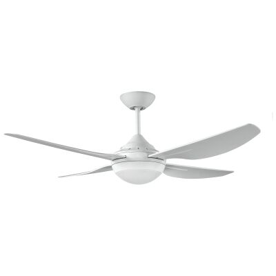 Ventair Harmony II Indoor / Outdoor Ceiling Fan with LED Light, 122cm/48", White