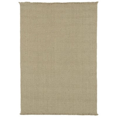 Herringbone Ai Hand Knotted Wool Rug, 365x457cm, Beige