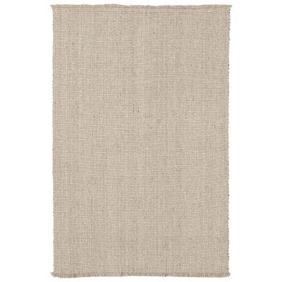 Herringbone Matrix Hand Knotted Wool Rug, 365x457cm, Taupe