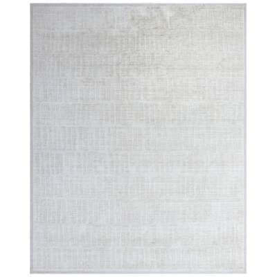 Habita Hand Knotted Wool Rug, 360x455cm, Silver Grey